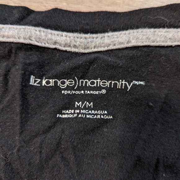 Target black maternity shirt - Picture 2 of 3